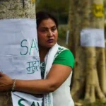 Protest Against The Cutting Of 2000 Trees In Khalanga Forest Of Dehradun