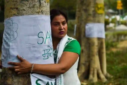 Protest Against The Cutting Of 2000 Trees In Khalanga Forest Of Dehradun