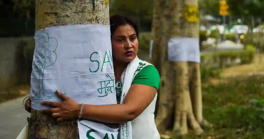 Protest Against The Cutting Of 2000 Trees In Khalanga Forest Of Dehradun